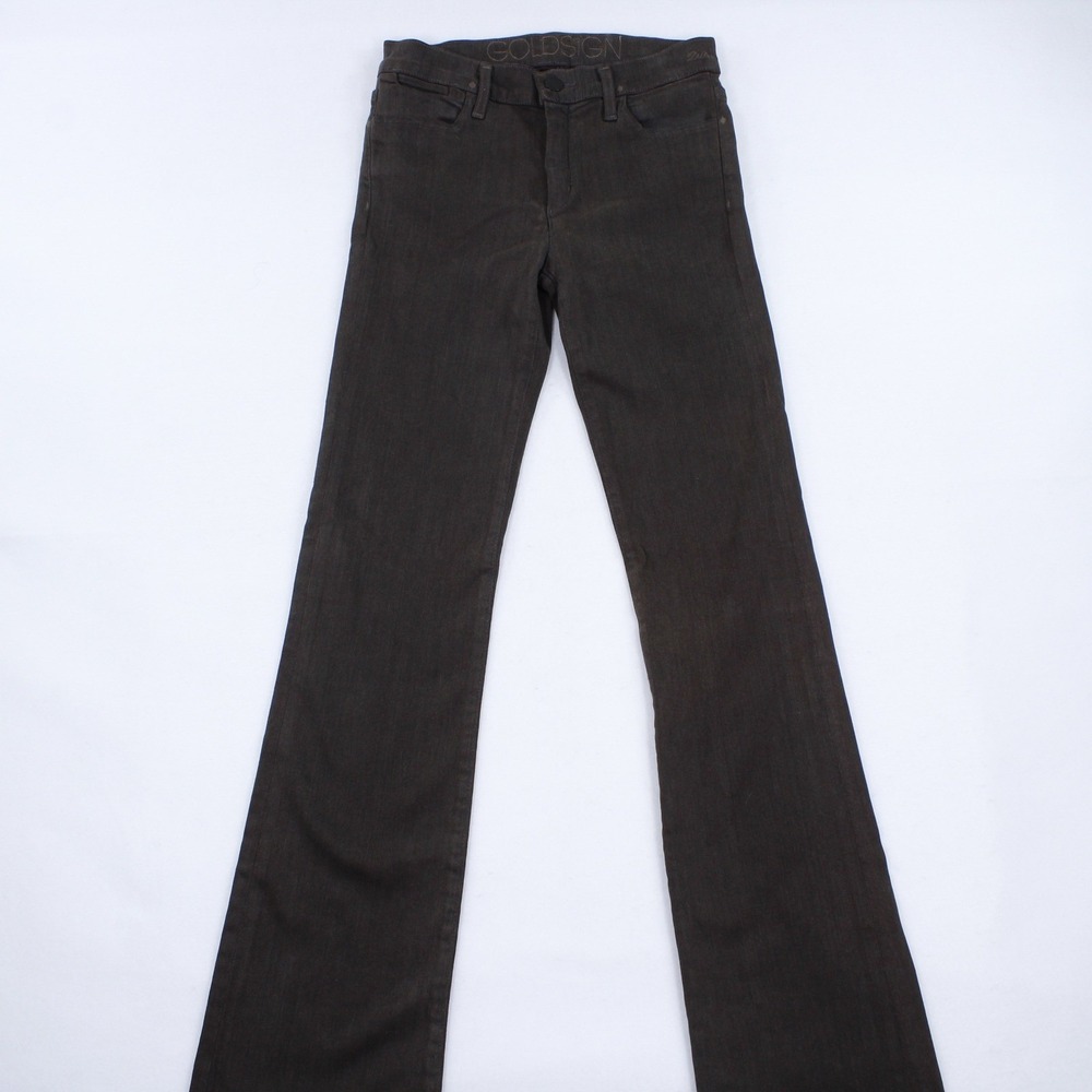 Goldsign Flare Jeans Size 27 Dark Grey - Women's - Made in USA W2207-818